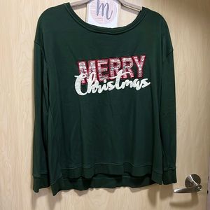 XL green Christmas sweater